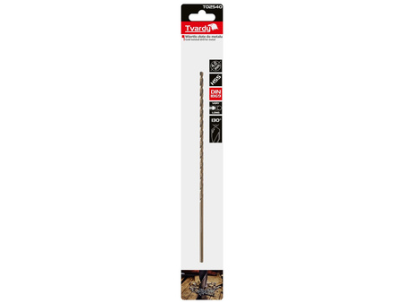 Wiertło złote do metalu długie 4.0 x 220mm HSS DIN1869