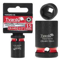 WYTRZYMAŁA NASADKA UDAROWA KRÓTKA 1/2" 15mm CR-MO TVARDY