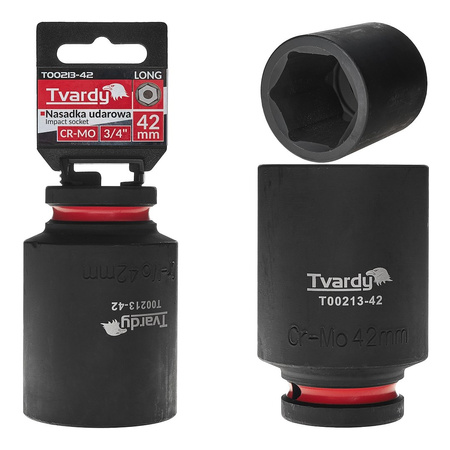 WYTRZYMAŁA NASADKA UDAROWA DŁUGA 3/4" 42mm CR-MO TVARDY