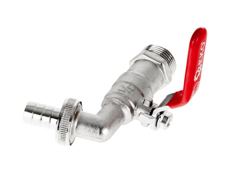 Zestaw – kran 3/4" z wyjściem na GZ 1" + wtyk na wąż 3/4" – mauser