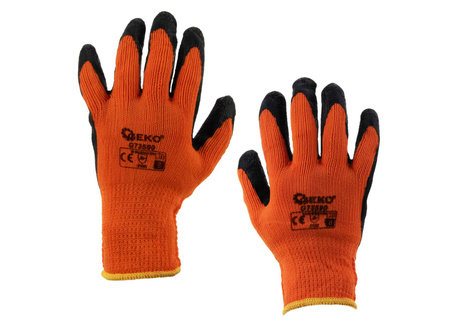 Rękawice robocze ocieplane zimowe ORANGE r.10