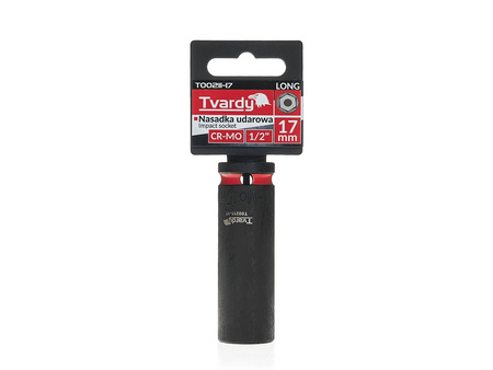 WYTRZYMAŁA NASADKA UDAROWA DŁUGA 1/2" 17mm CR-MO TVARDY