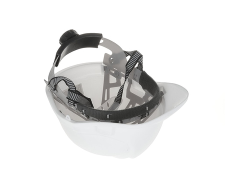 Kask ochronny budowlany BHP regulowany – biały (50)