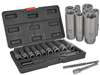 Zestaw długich nasadek do urwanych śrub 11 el. 6-19mm CR-MO (10)