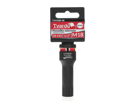 WYTRZYMAŁA NASADKA UDAROWA TRZPIENIOWA SPLINE M18 1/2” CR-MO TVARDY