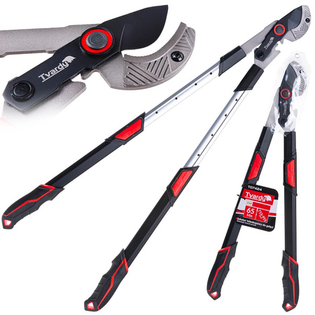 Sekator teleskopowy do gałęzi z ostrzem kowadełkowym 715-955mm 65Mn PTFE