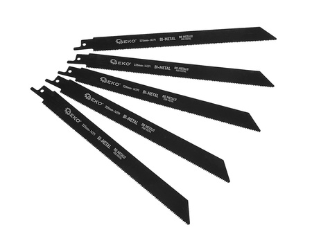 Brzeszczoty bi-metal do piły szablastej do metalu 225mm 14TPI 5el.