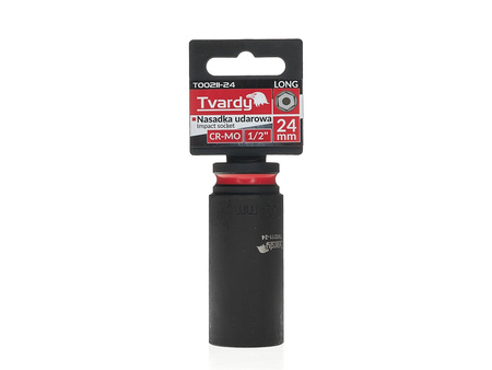 WYTRZYMAŁA NASADKA UDAROWA DŁUGA 1/2" 24mm CR-MO TVARDY