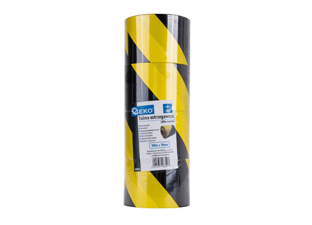Taśma ostrzegawcza żółto-czarna 100m x 70mm (80)