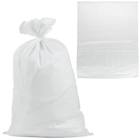 Worek polipropylenowy 65x105cm 50kg /Biały (100/500)
