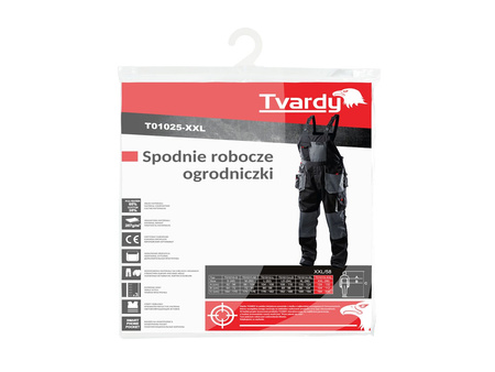 Spodnie robocze ogrodniczki TVARDY rozmiar XXL (10)