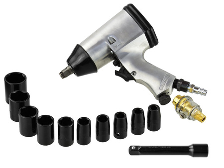 Klucz pneumatyczny 310 Nm 1/2" + nasadki 9 - 27mm