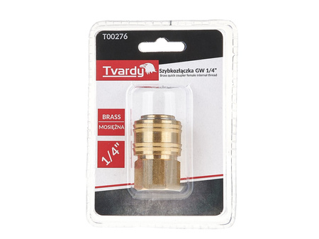 Szybkozłączka mosiężna GW 1/4" typ żeński (1/10/100)