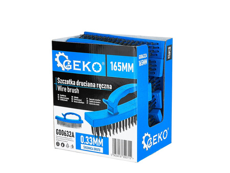 Szczotka druciana ręczna z plastikową rączką 165mm – kartonik wystawowy