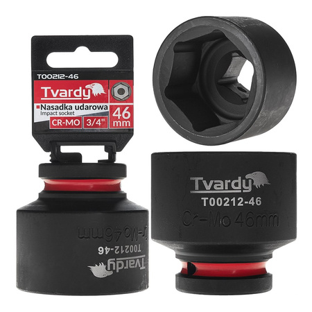 WYTRZYMAŁA NASADKA UDAROWA KRÓTKA 3/4" 46mm CR-MO TVARDY