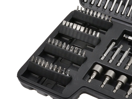 Zestaw osprzętu wiertła bity 110el. (5)