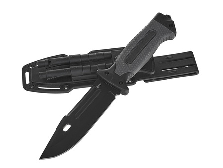 Nóż taktyczny 275/135mm z kaburą BLACK SURVIVAL SERIES (6/24)