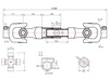 Wałek przekaźnika mocy 110cm (frez)