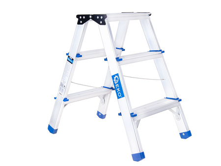 Drabina aluminiowa 3-stopniowa dwustronna 150kg