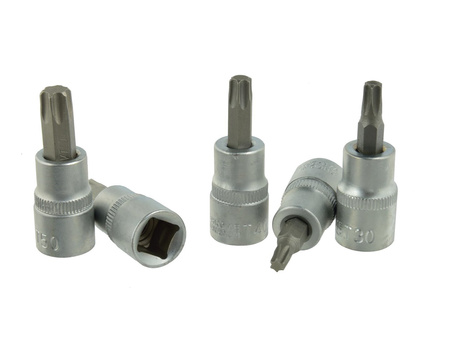 5el. zestaw kluczy trzpieniowych torx T25-50 3/8" CRV