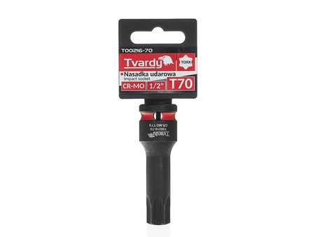 WYTRZYMAŁA NASADKA UDAROWA TRZPIENIOWA TORX T70 1/2” CR-MO TVARDY