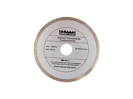 Tarcza diamentowa 125mm x 22.23mm pełna szara