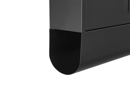 Skrzynka na listy 34x30,7x10cm /Czarna