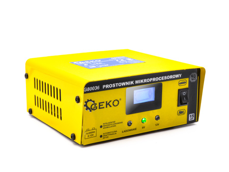 Prostownik mikroprocesorowy LCD 6/12V 15A