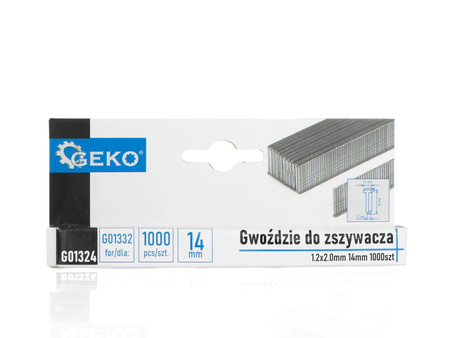 Gwoździe do zszywacza 1.2x2.0mm 14mm 1000szt. (200)