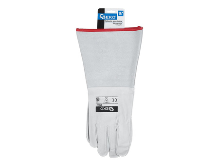 SKÓRZANE RĘKAWICE SPAWALNICZE RĘKAWICZKI ROBOCZE DO SPAWANIA KOZIA SKÓRA