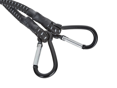 Guma transportowa do mocowania bagażu + karabińczyki 10mm x 90cm (80)