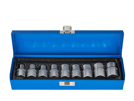 Komplet 9el nasadek TORX 1/2" GEKO