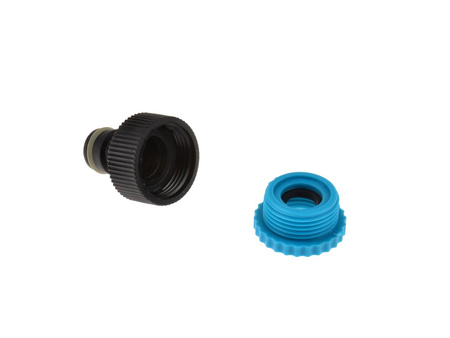 Przyłącze na kran 3/4” z redukcją na 1/2” BLUE LINE