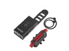 Wodoodporna lampka rowerowa USB IPX4 – zestaw przód (800lm/900mAh) + tył (120lm/120mAh) (120)