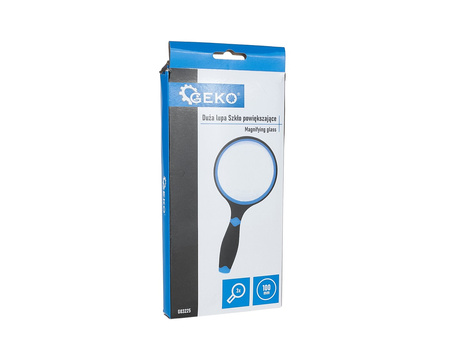 Lupa – szkło powiększające z gumowaną rączką 100mm 3x (72)