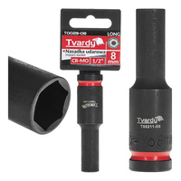 WYTRZYMAŁA NASADKA UDAROWA DŁUGA 1/2" 8mm CR-MO TVARDY