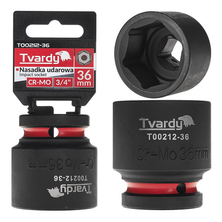 WYTRZYMAŁA NASADKA UDAROWA KRÓTKA 3/4" 36mm CR-MO TVARDY