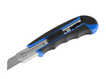 Nożyk do tapet z ostrzem łamanym 18x0,5mm, 6 ostrzy Softgrip GEKO