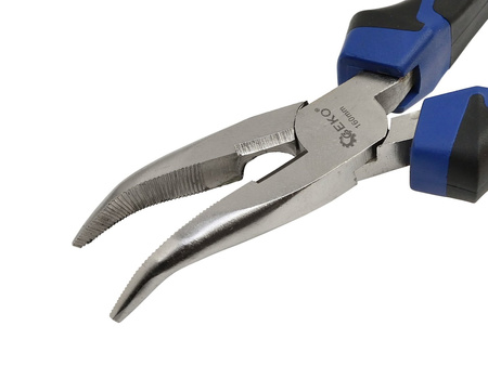 Szczypce wydłużone wygięte 160mm PREMIUM