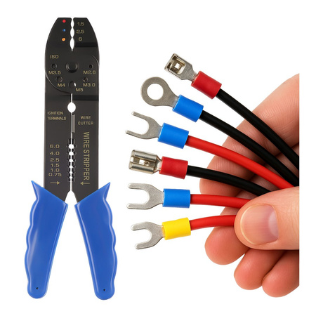 Zaciskarka do końcówek nieizolowanych 8"