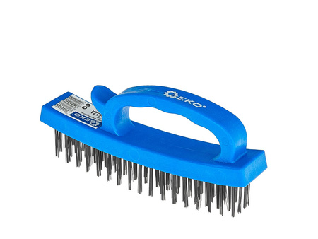 Szczotka druciana ręczna z plastikową rączką 165mm – kartonik wystawowy