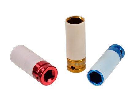 Zestaw nasadek udarowych do alufelg 1/2" 17 / 19 / 21mm