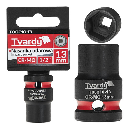 WYTRZYMAŁA NASADKA UDAROWA KRÓTKA 1/2" 13mm CR-MO TVARDY