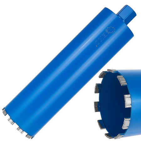 Wiertło diamentowe koronowe do wiertnicy na sucho i mokro 122x10x450mm 10T 1.1/4" (5)