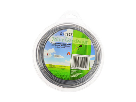 Żyłka do kosy podkaszarki zbrojona kwadrat 3,0mm x 50m