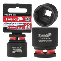 WYTRZYMAŁA NASADKA UDAROWA KRÓTKA 1/2" 26mm CR-MO TVARDY