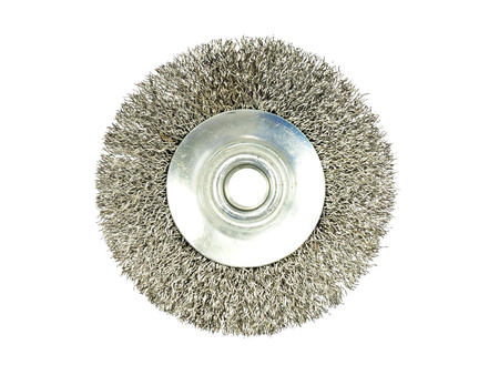 Szczotka druciana obrotowa boczna 100mm stalowa M14