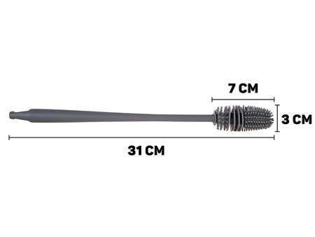 Szczotka silikonowa do mycia szklanek i butelek 31cm (375)