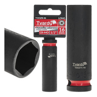 WYTRZYMAŁA NASADKA UDAROWA DŁUGA 1/2" 16mm CR-MO TVARDY