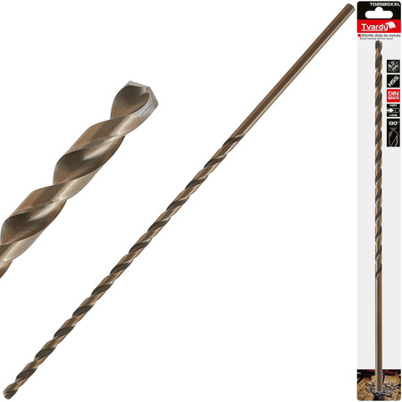 Wiertło złote do metalu długie 8.0 x 390mm HSS DIN1869